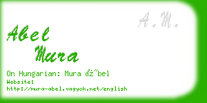 abel mura business card